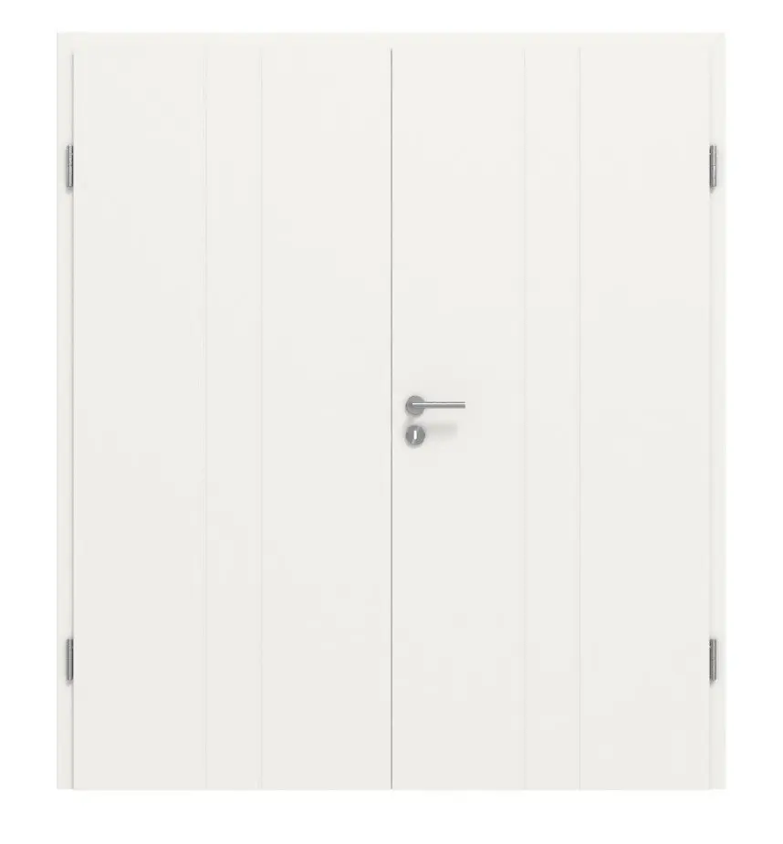 CLASSEN Drzwi dwuskrzydłowe Dynamic 2.6, RAL 9016, biały lakier, z ościeżnicą