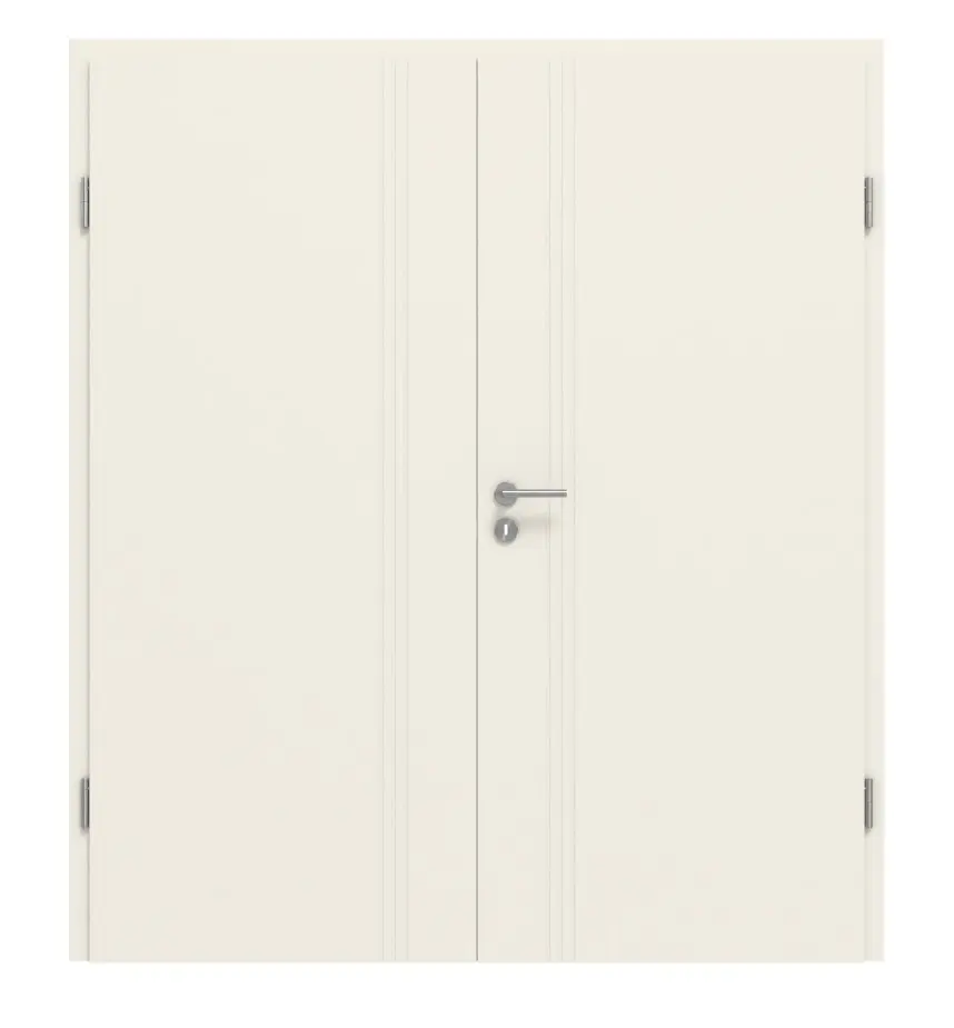 CLASSEN drzwi dwuskrzydłowe Dynamic RAL 9010 biały lakier 2.7 z ościeżnicą