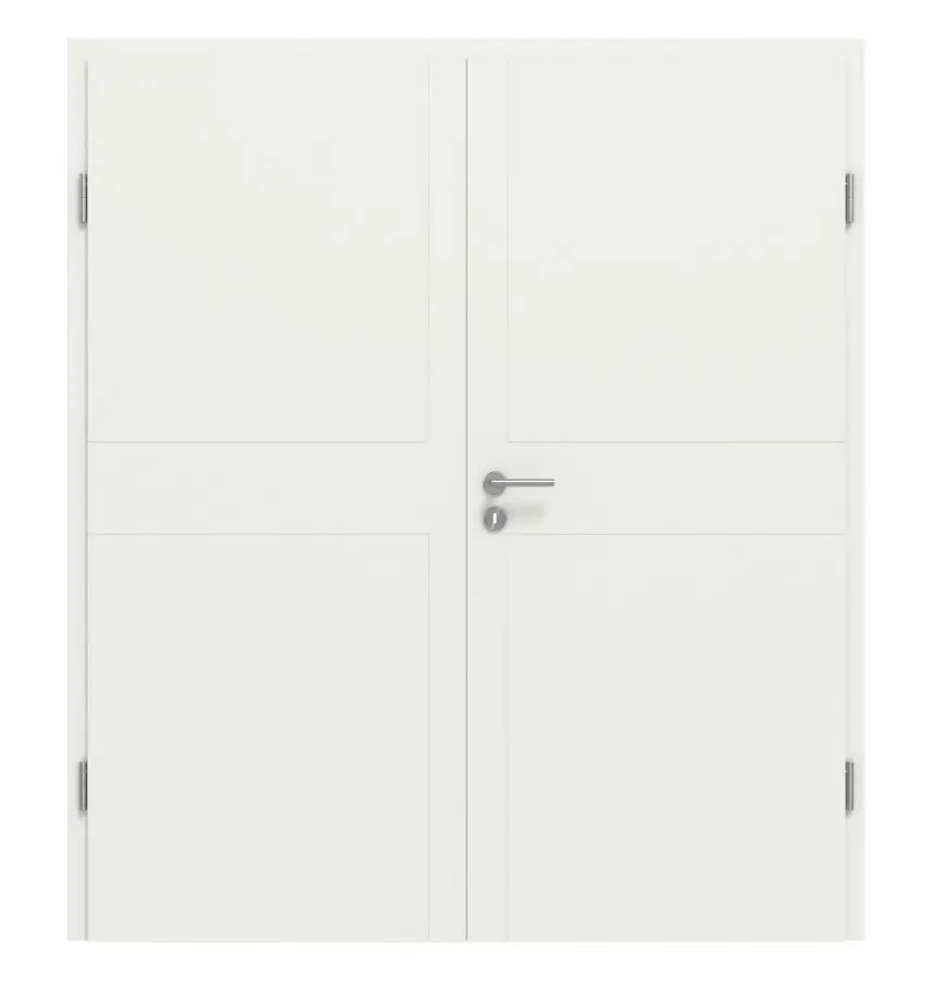 Widok frontowy Dynamic 3.2 biały lakier RAL 9003 drzwi dwuskrzydłowe z ościeżnicą - Classen