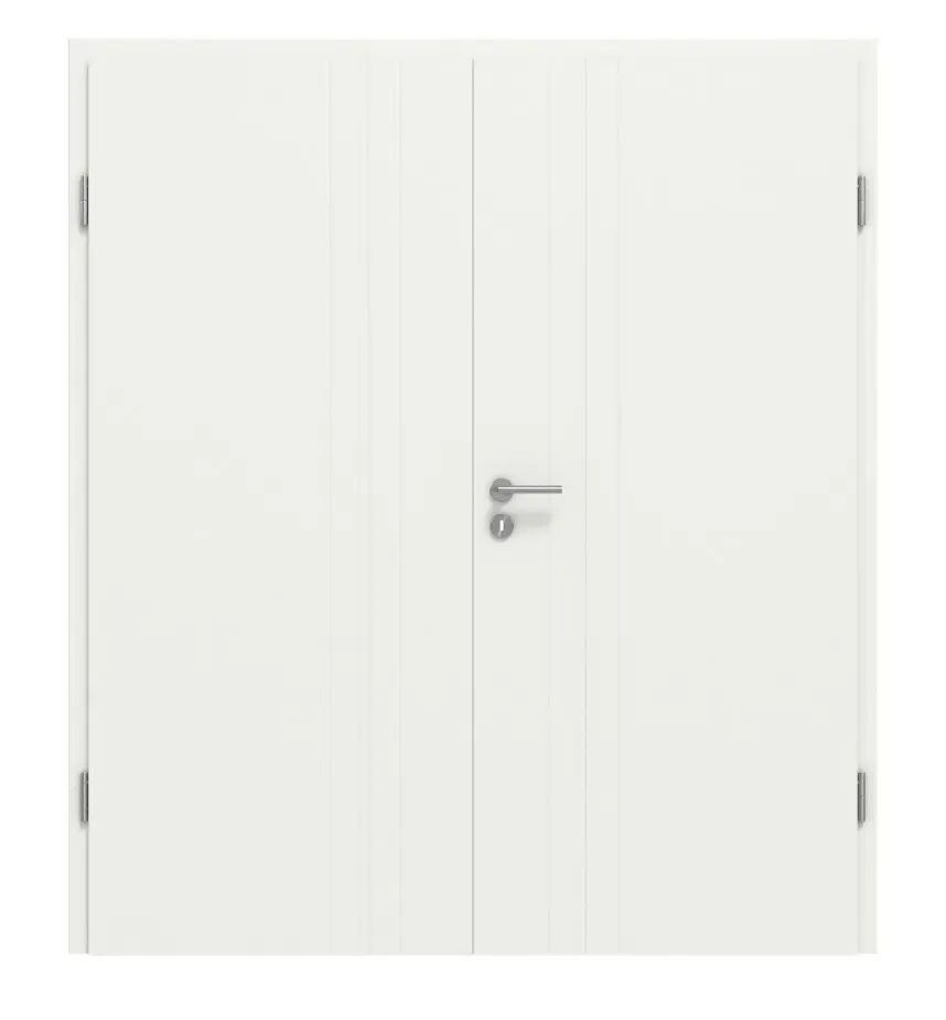 CLASSEN drzwi dwuskrzydłowe Dynamic 3.21 biały lakier RAL 9003 z ościeżnicą
