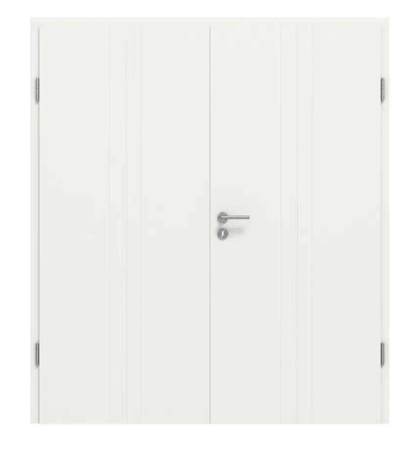 CLASSEN drzwi dwuskrzydłowe Dynamic 3.23 biały lakier RAL 9003 z ościeżnicą