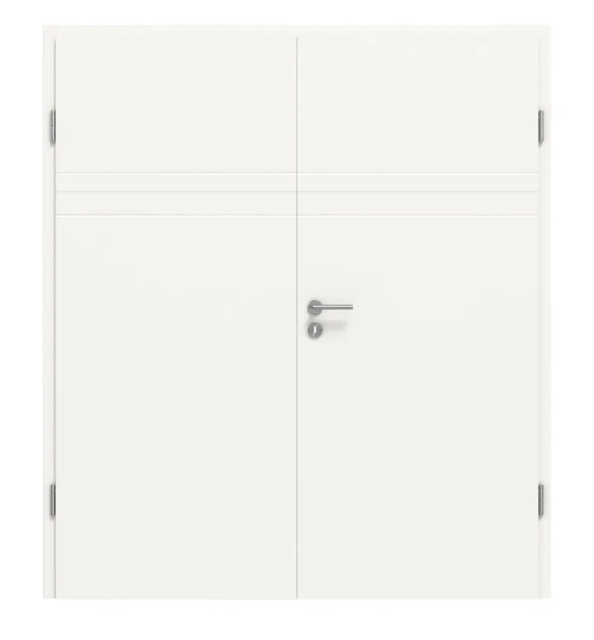 CLASSEN drzwi dwuskrzydłowe Dynamic 3.26 biały lakier RAL 9016 z ościeżnicą