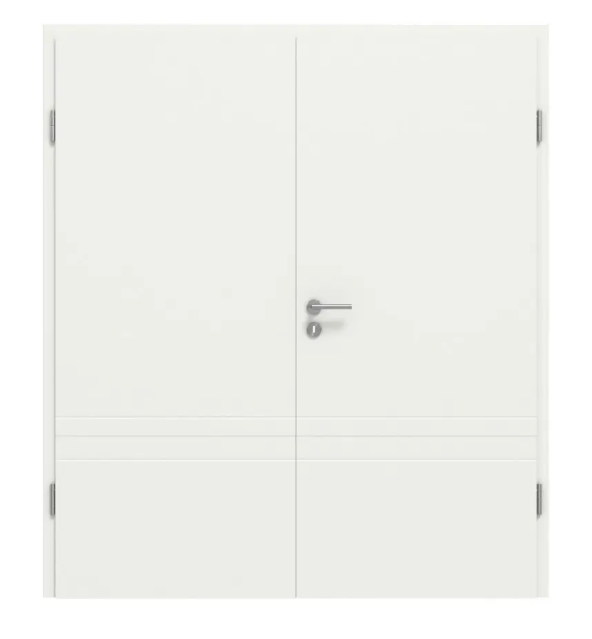CLASSEN drzwi dwuskrzydłowe Dynamic 3.28 biały lakier RAL 9003 z ościeżnicą