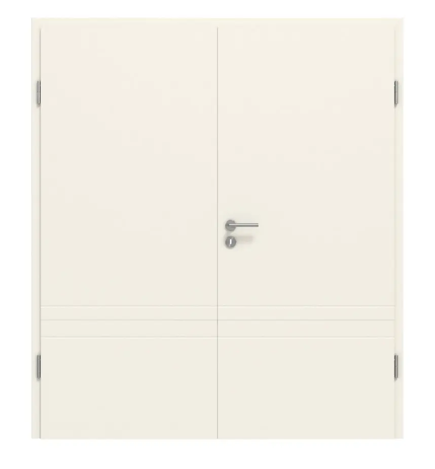 CLASSEN drzwi dwuskrzydłowe Dynamic 3.28 biały lakier RAL 9010 z ościeżnicą