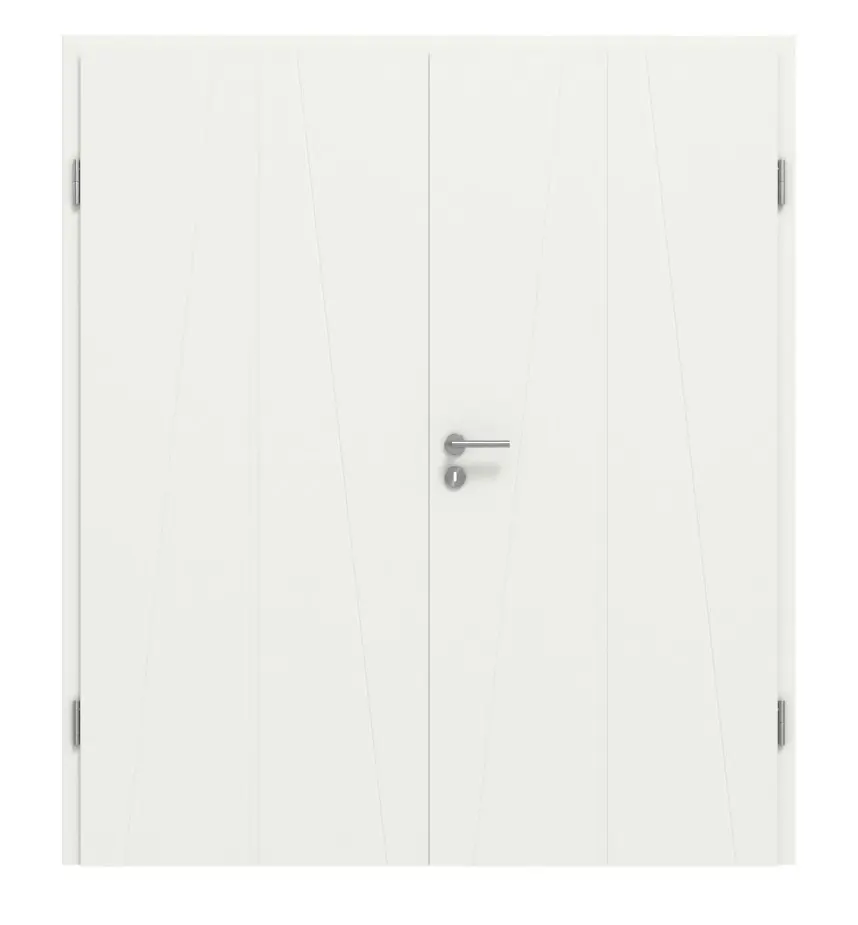 CLASSEN drzwi dwuskrzydłowe Dynamic 3.29 biały lakier RAL 9003 z ościeżnicą
