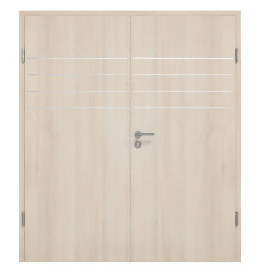 CLASSEN drzwi dwuskrzydłowe akacja jasna CPL 4.13 z ościeżnicą