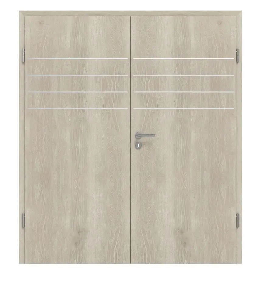 CLASSEN Drzwi dwuskrzydłowe 4.13, CPL, dąb Kendal, z ościeżnicą