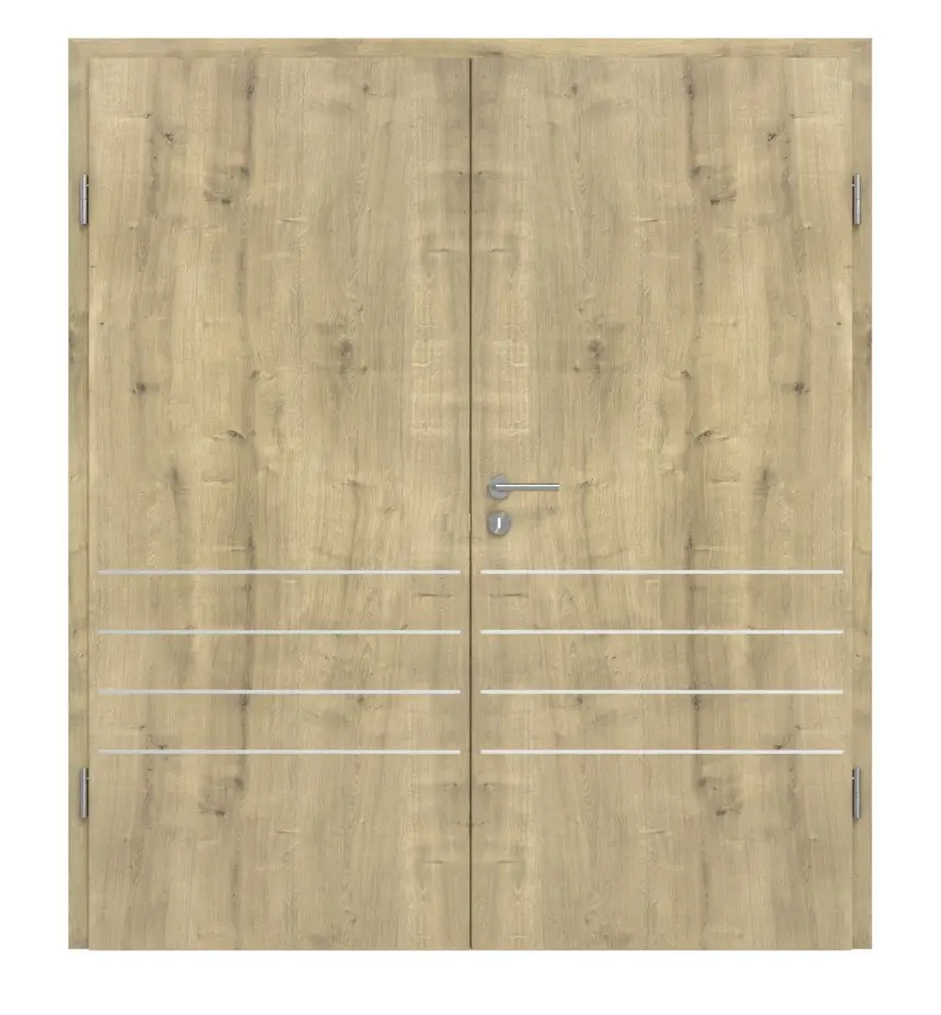 CLASSEN drzwi dwuskrzydłowe Dąb Hamilton CPL 4.14 z ościeżnicą