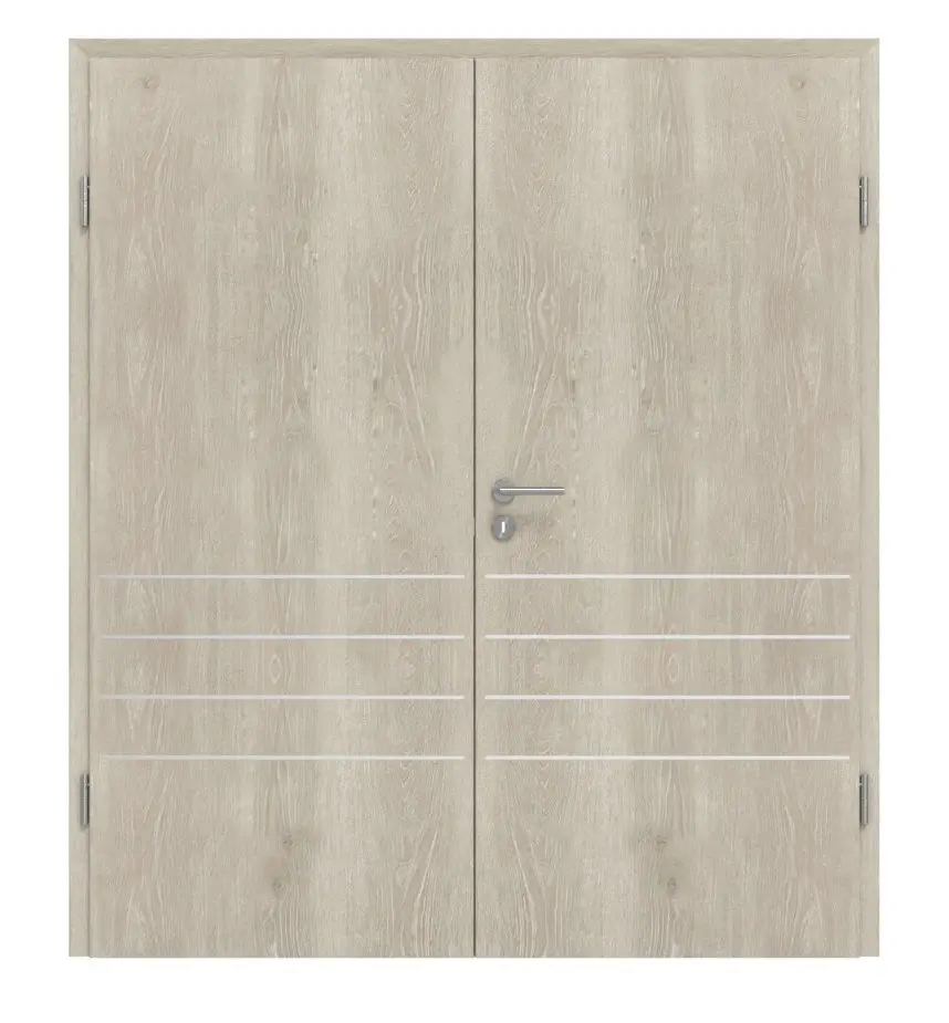 CLASSEN Drzwi dwuskrzydłowe 4.14, CPL, dąb Kendal, z ościeżnicą