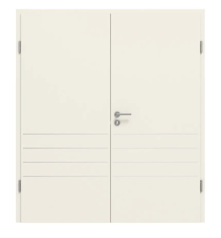 CLASSEN podwójne drzwi dwuskrzydłowe białe RAL 9010 CPL 4.14 z ościeżnicą