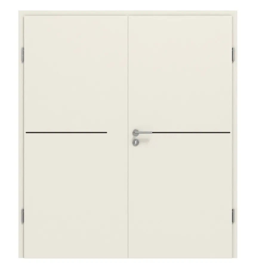 CLASSEN drzwi 2-skrzydłowe 6.8 białe RAL 9010 CPL z ościeżnicą
