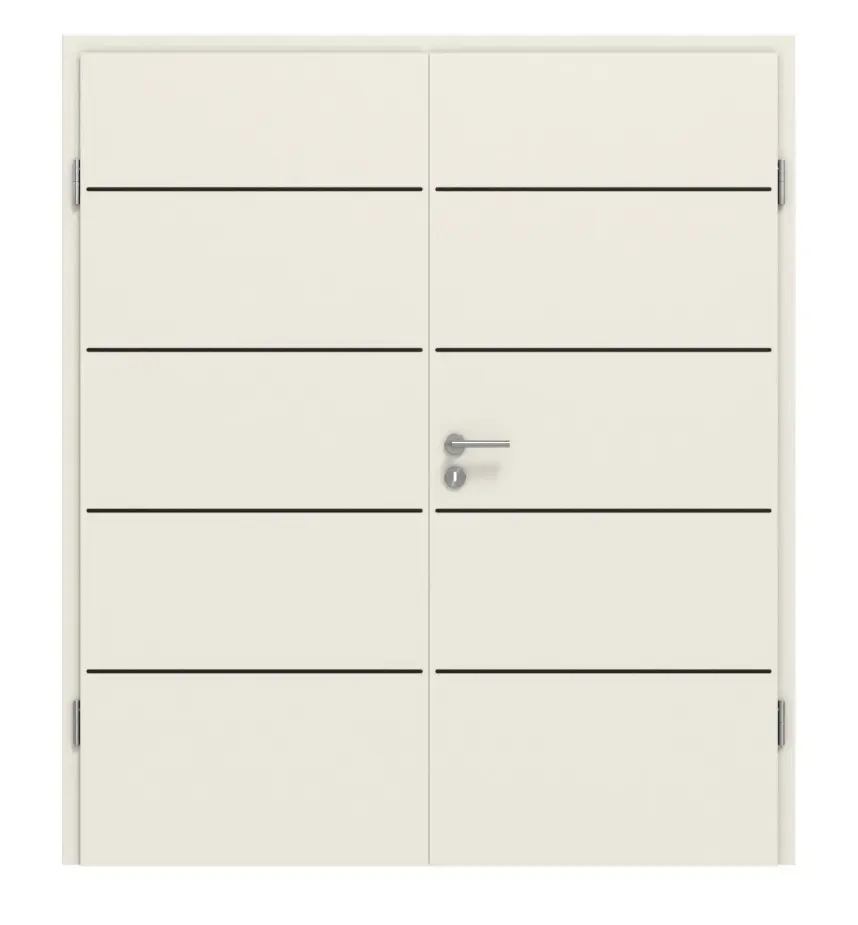 CLASSEN drzwi dwuskrzydłowe 6.9 biały RAL 9010 CPL z ościeżnicą