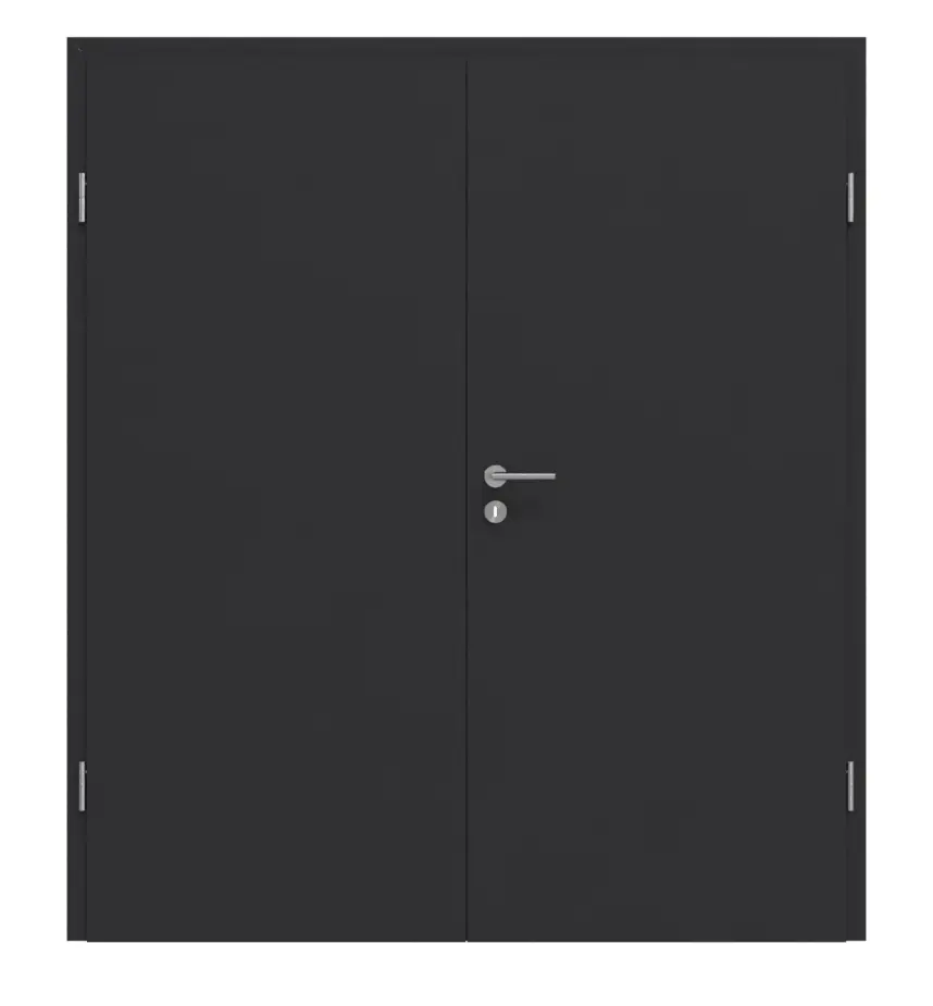 GARANT drzwi 2-skrzydłowe z ościeżnicą matowy RAL 9005 G-TEC