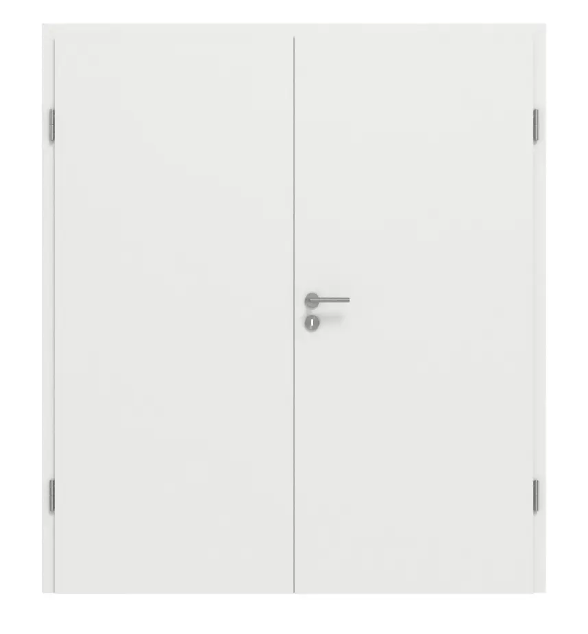 GARANT Drzwi dwuskrzydłowe wraz z ościeżnicą, biały matowy lakier 9016 G-TEC