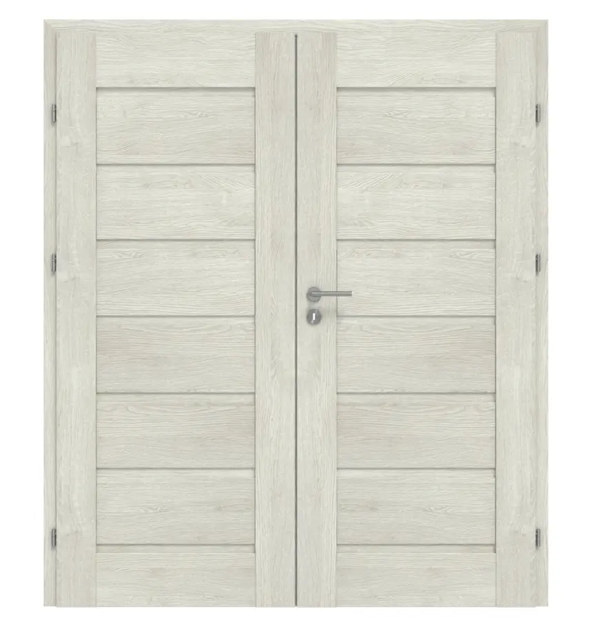 CLASSEN drzwi dwuskrzydłowe Greco M1 dąb szary 3D Look z ościeżnicą