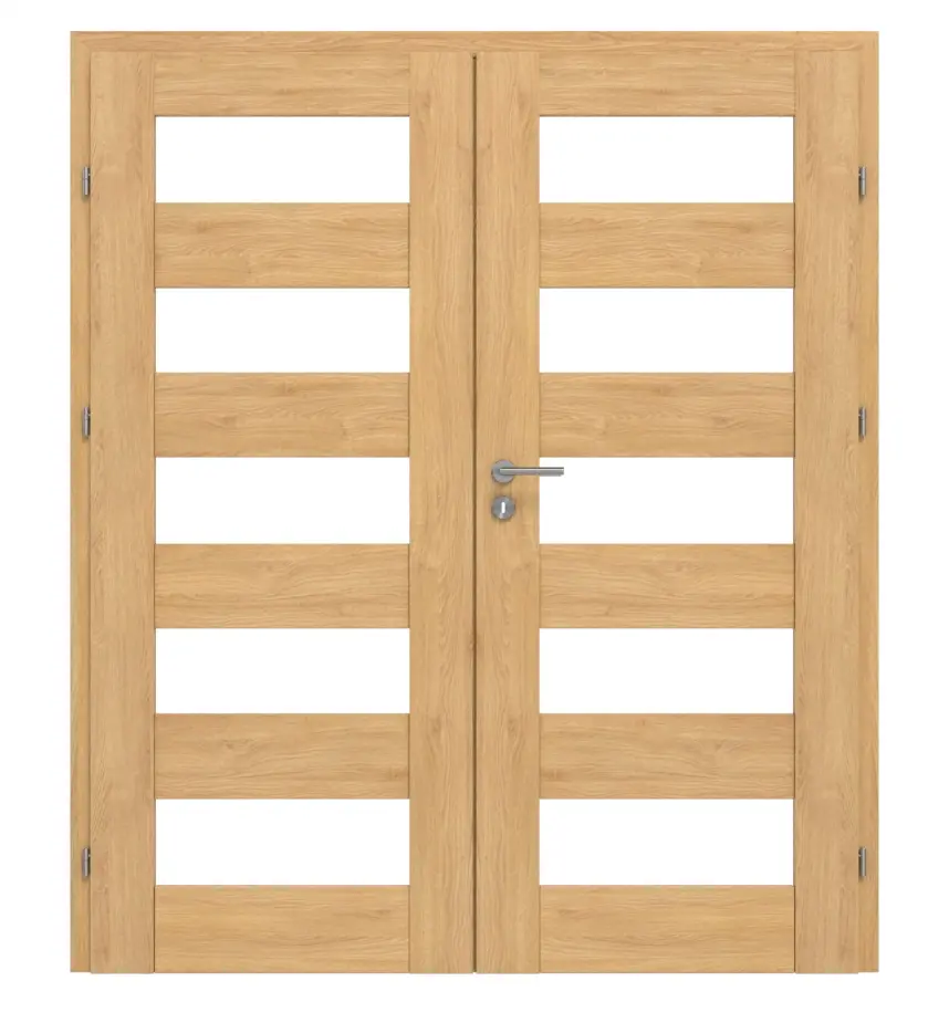 CLASSEN drzwi dwuskrzydłowe Havana M3 dąb olejowane 3D Look z przeszkleniem i ościeżnicą