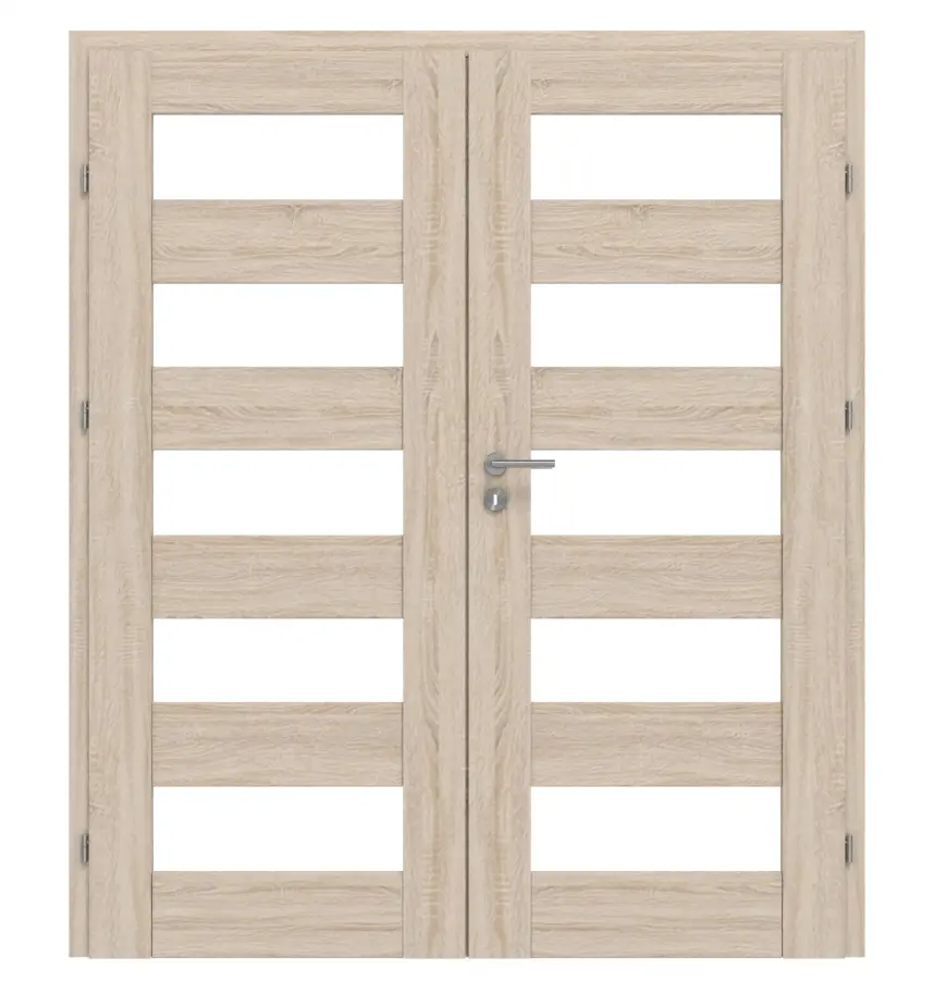 CLASSEN drzwi dwuskrzydłowe Havana M3 dąb Sonoma 3D Look z przeszkleniem w tym ościeżnica