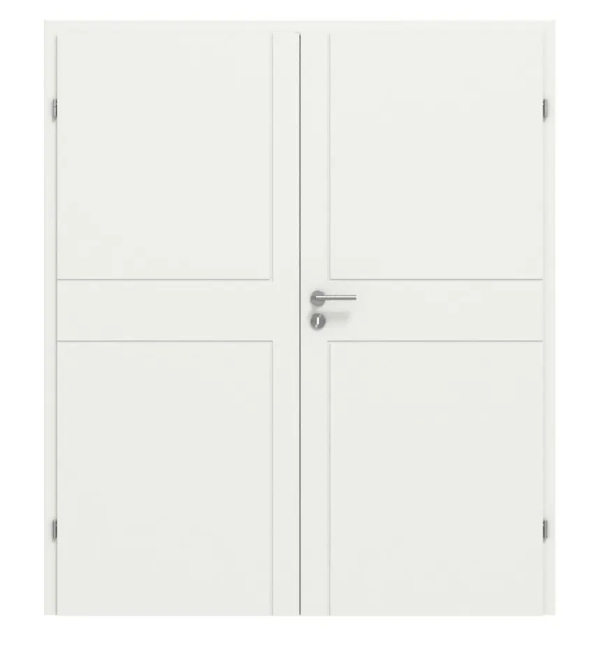 CLASSEN drzwi 2-skrzydłowe Linea Premium M1 biały lakier RAL 9003 z ościeżnicą