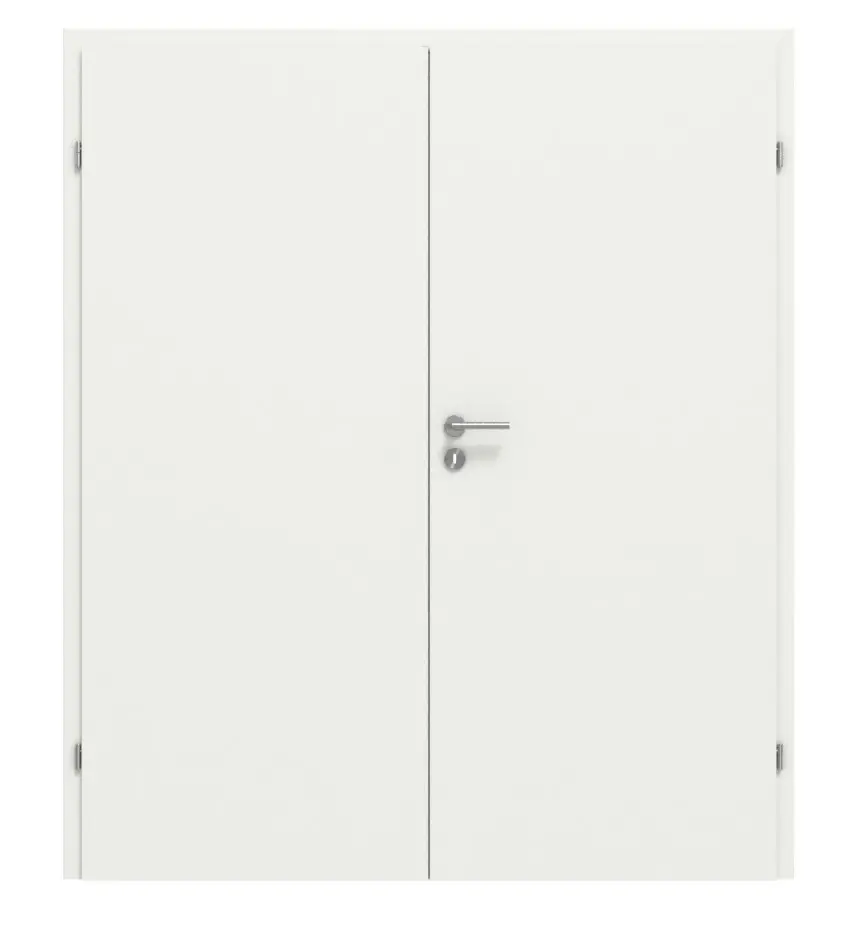 CLASSEN drzwi dwuskrzydłowe Linea Premium M10 RAL 9003 biały lakier z ościeżnicą