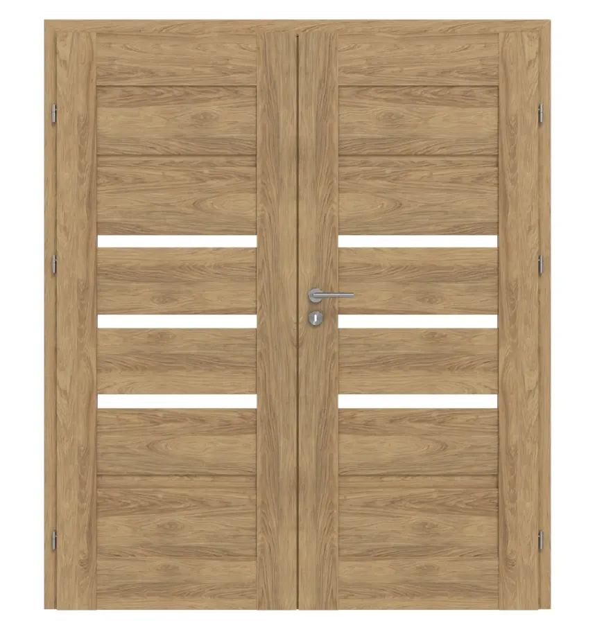 CLASSEN drzwi 2-skrzydłowe Magnetic M7 dąb Tocantis 3D Look z przeszkleniem i ościeżnicą