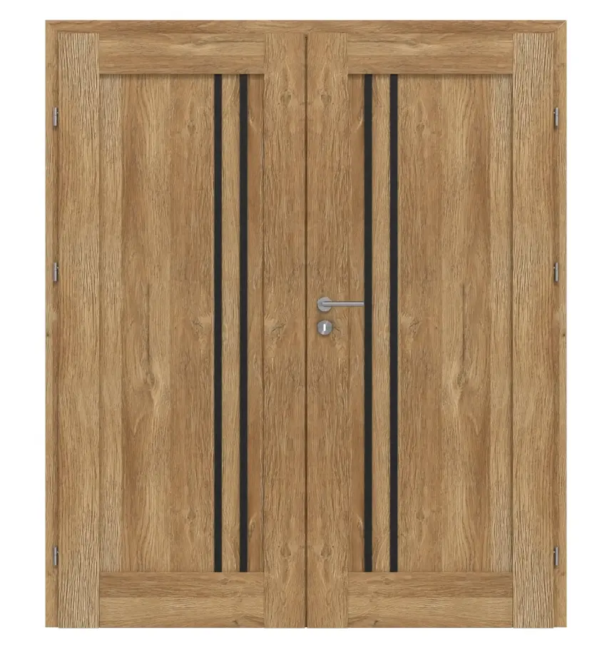CLASSEN drzwi dwuskrzydłowe Mamba M4 dąb Grandson Iridium z ościeżnicą