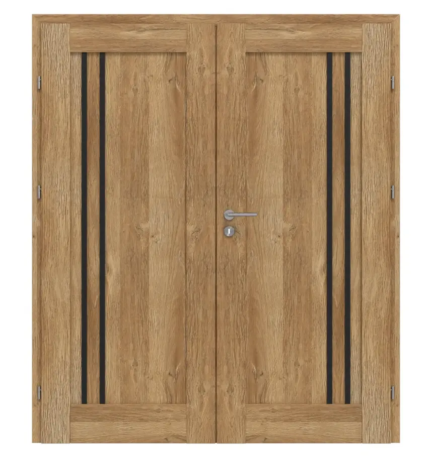 CLASSEN drzwi dwuskrzydłowe Mamba M5 Grandson dąb Iridium z ościeżnicą