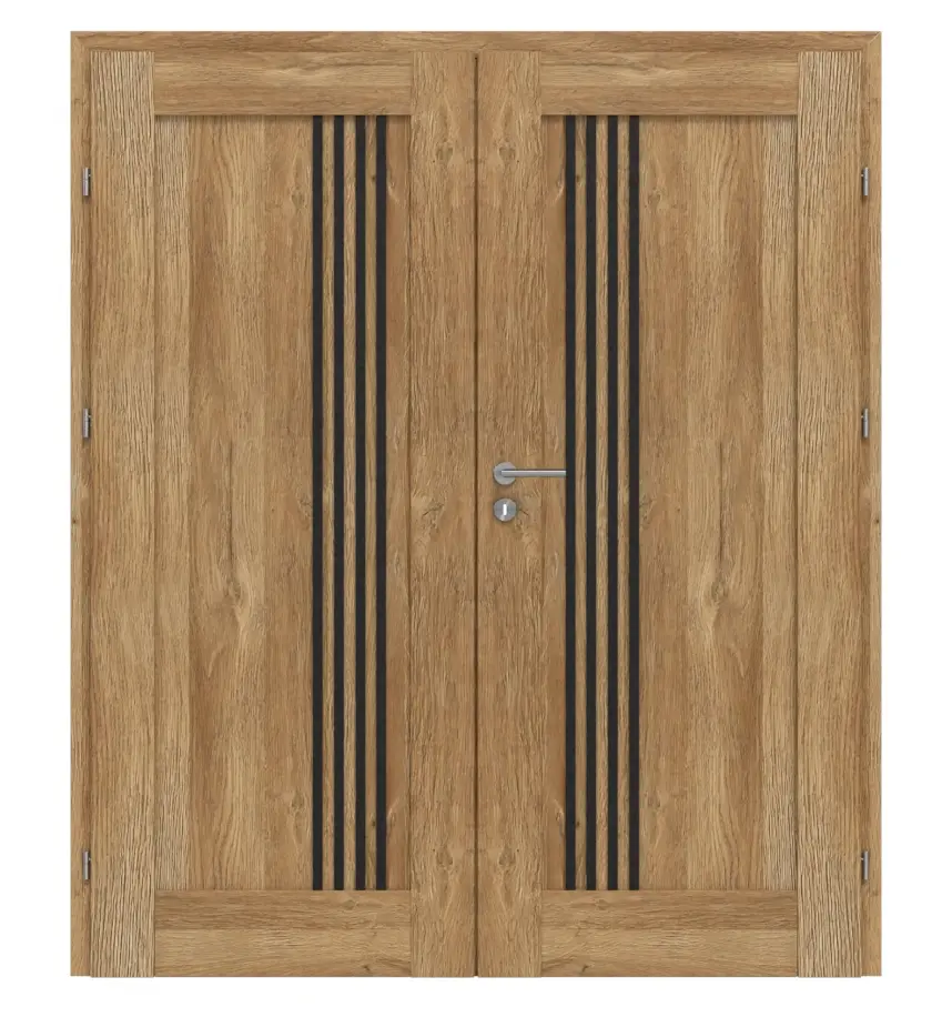 CLASSEN drzwi dwuskrzydłowe Mamba M6 dąb Grandson Iridium z ościeżnicą