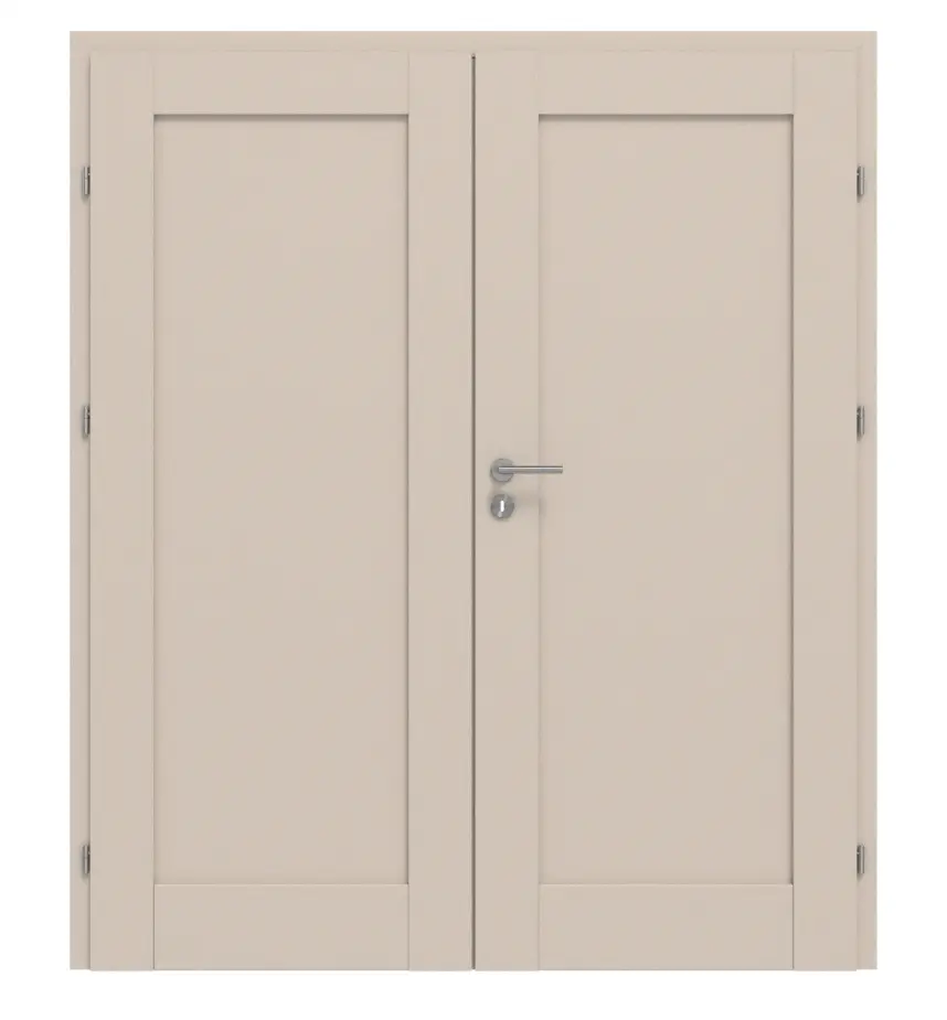 CLASSEN drzwi dwuskrzydłowe Mamba M7 Uni Kaszmir Iridium z ościeżnicą