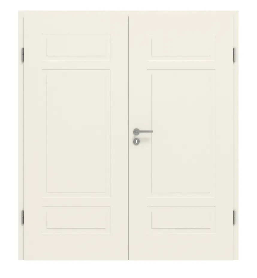 GARANT drzwi dwuskrzydłowe Milano M3/1 biały lakier z ościeżnicą
