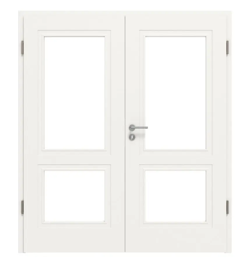 Widok frontowy Montana 2 LA ClassicLine biały lakier drzwi dwuskrzydłowe z ościeżnicą - Hörmann