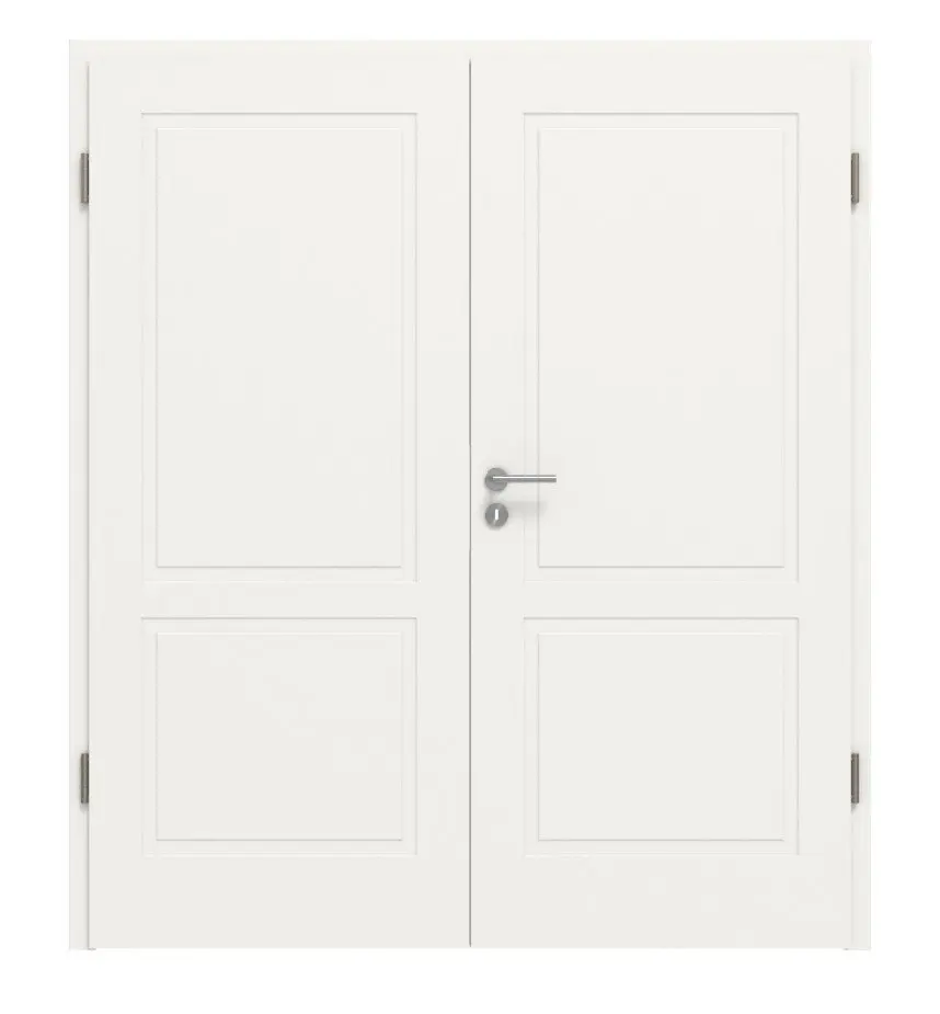 Widok frontowy Montana 2 ClassicLine biały lakier drzwi dwuskrzydłowe wraz z ościeżnicą - Hörmann
