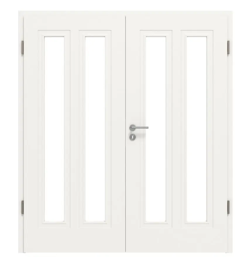 Widok frontowy Montana 8 LA ClassicLine biały lakier drzwi dwuskrzydłowe w tym ościeżnica - Hörmann