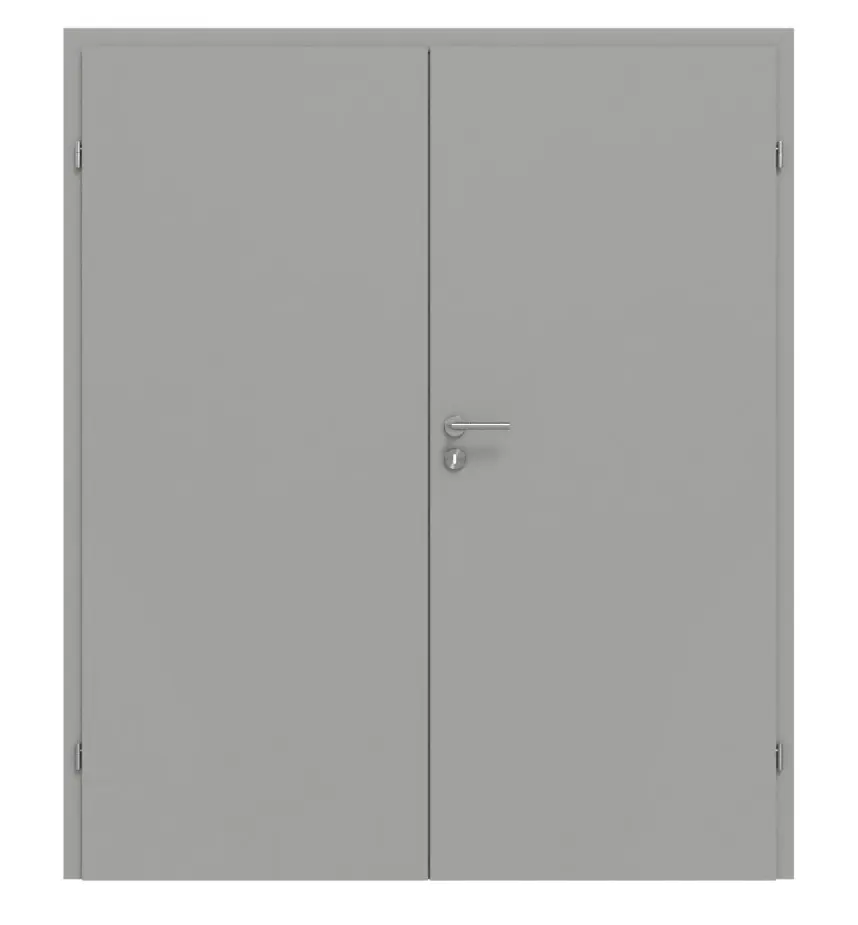 CLASSEN drzwi dwuskrzydłowe Natura szary matowy Primo z ościeżnicą 