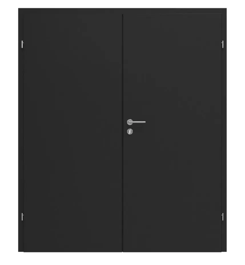 CLASSEN drzwi dwuskrzydłowe Natura HK M1 Uni Black Iridium z ościeżnicą