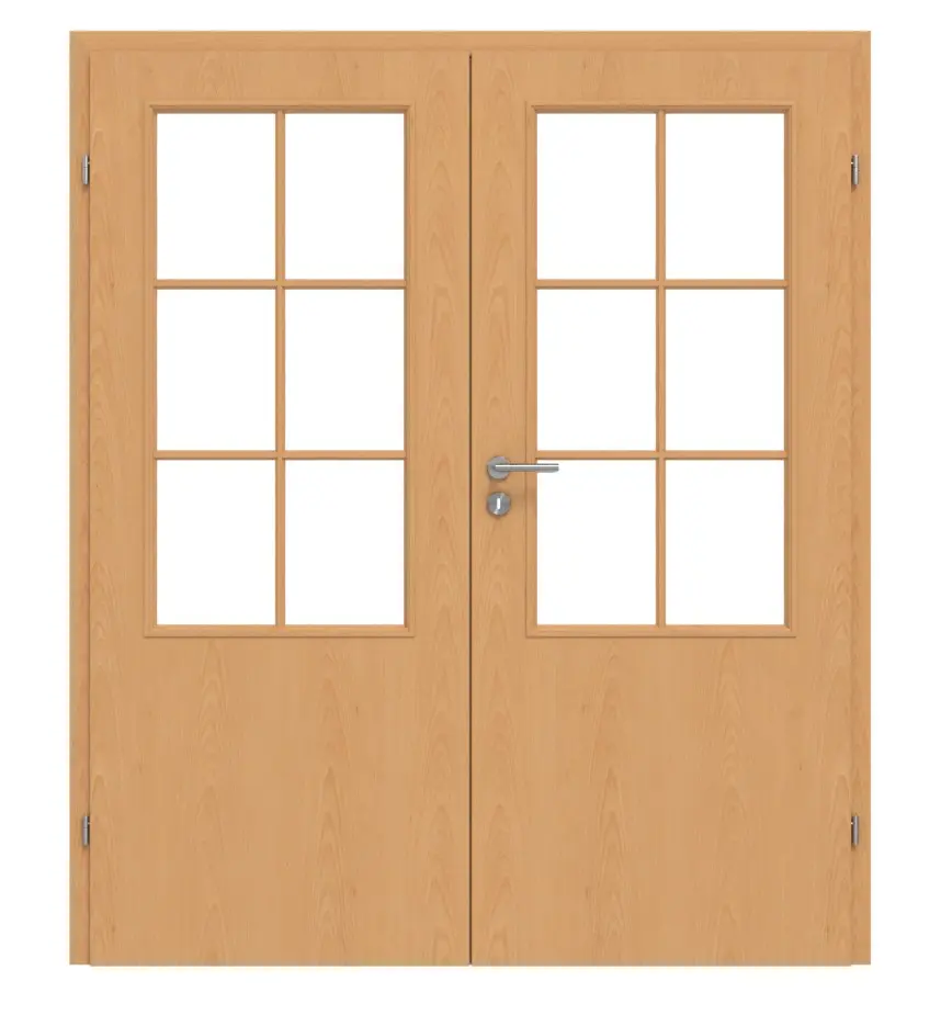CLASSEN drzwi dwuskrzydłowe Natura LA 2/3 buk Primo wraz z ościeżnicą z przeszkleniem