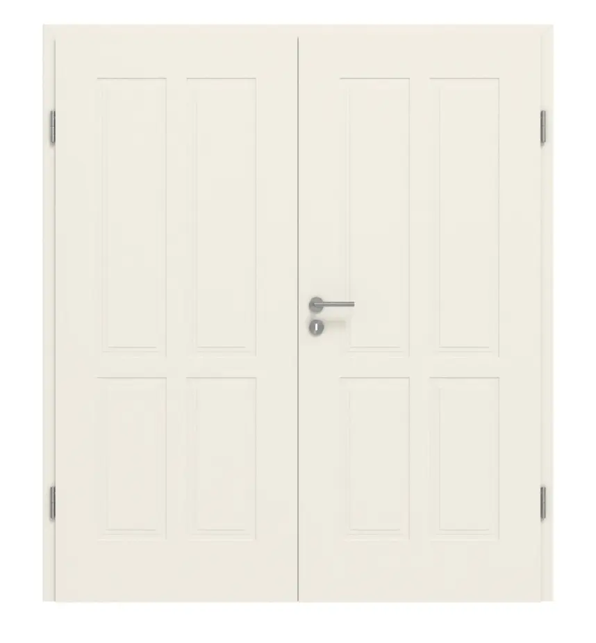 GARANT Drzwi dwuskrzydłowe Parma PF4, biały lakier, z ościeżnicą