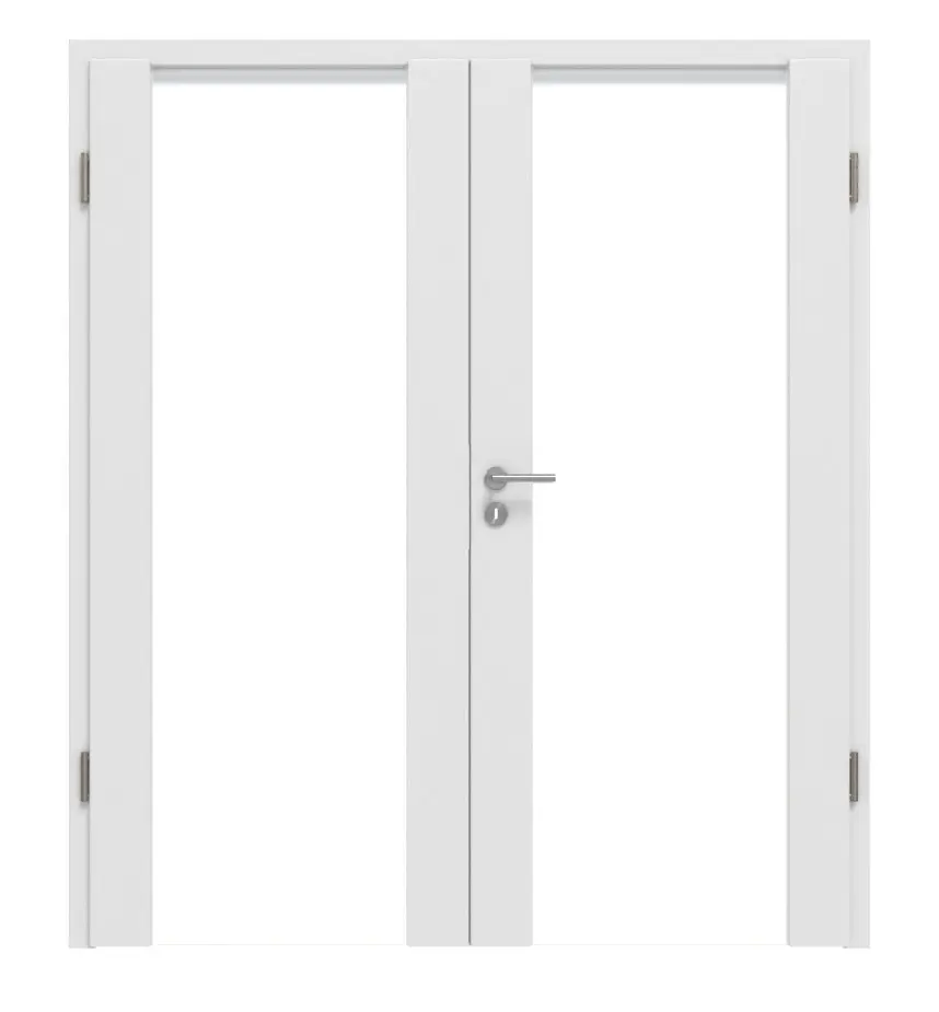 HÖRMANN Drzwi dwuskrzydłowe Rail 1 biel Bali Duradecor DesignLine z ościeżnicą