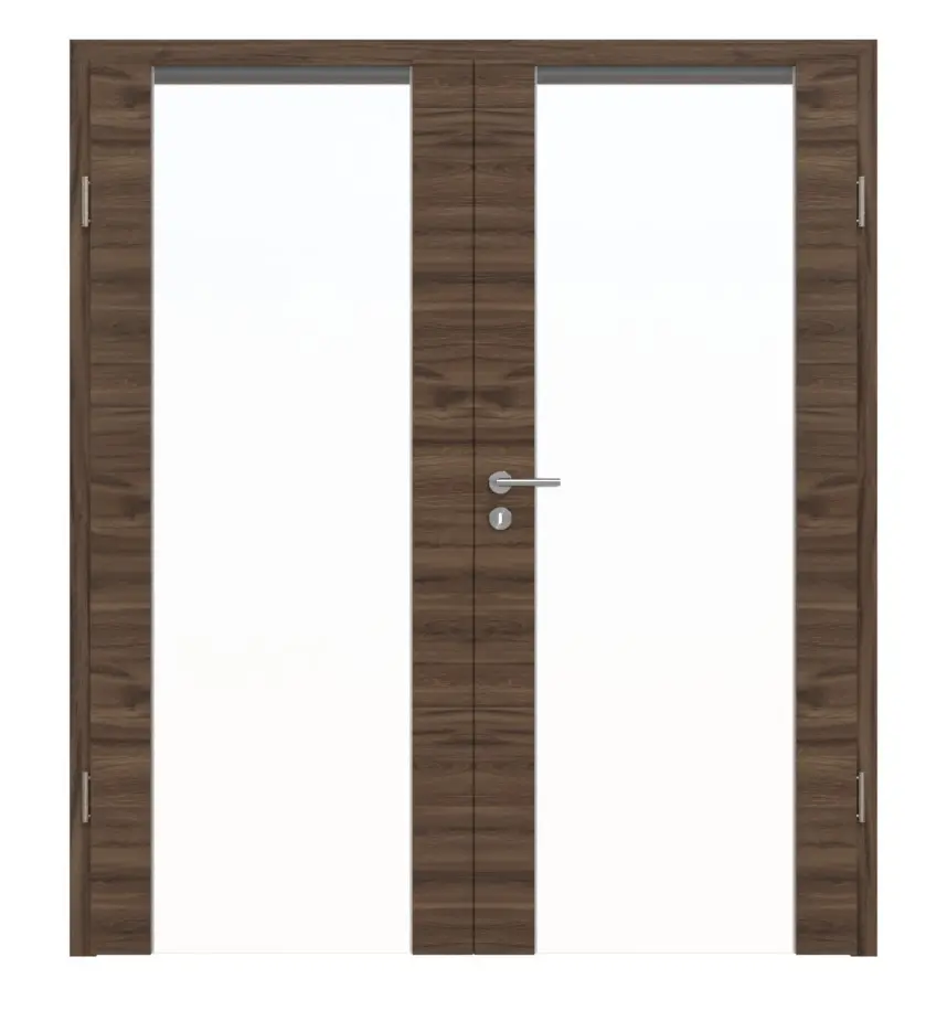 HÖRMANN drzwi dwuskrzydłowe Rail 1 dąb alpejski wzdłuż Duradecor DesignLine z ościeżnicą