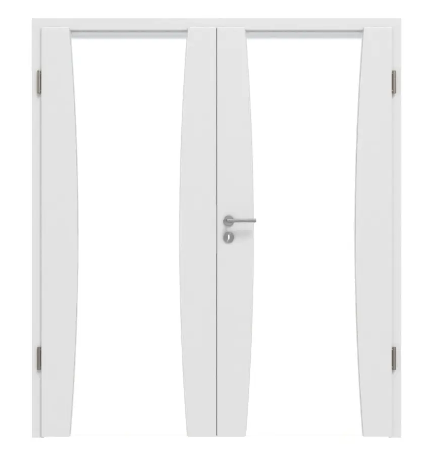 HÖRMANN Drzwi dwuskrzydłowe Rail 2 biel Bali Duradecor DesignLine z ościeżnicą