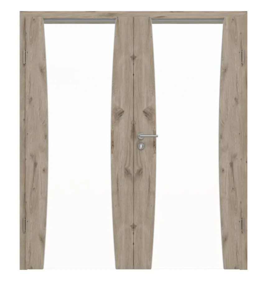 HÖRMANN drzwi dwuskrzydłowe Rail 2 dąb północny Duradecor DesignLine z ościeżnicą