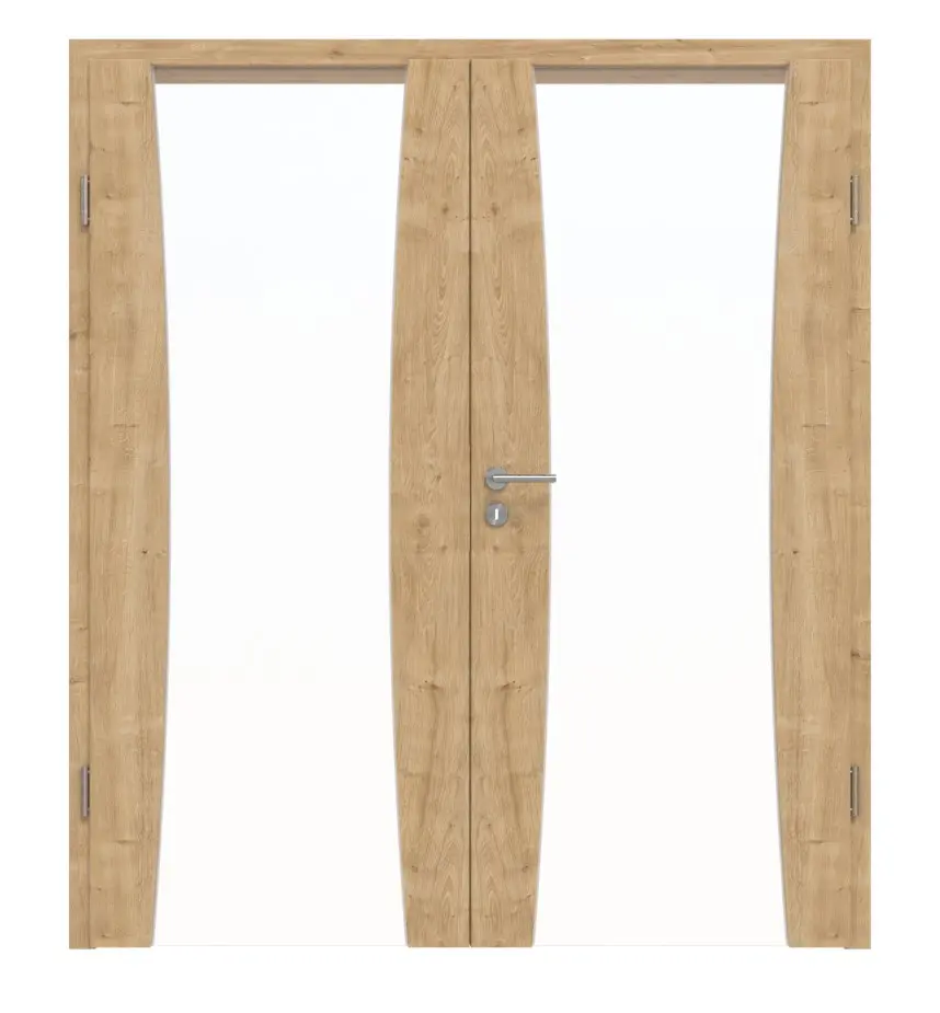 Widok frontowy Sueno 2 Basic Durat dąb sękaty drzwi dwuskrzydłowe z ościeżnicą - Huga