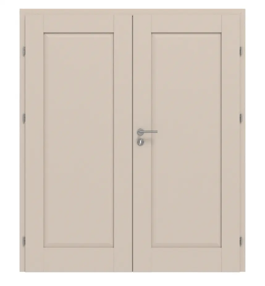 CLASSEN drzwi dwuskrzydłowe Svin M1.1 Uni Kaschmir Iridium w zestawie z ościeżnicą