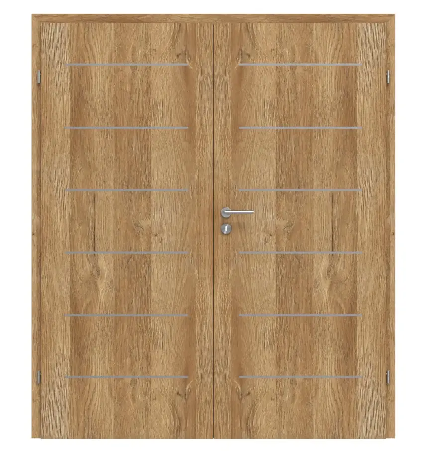 CLASSEN drzwi dwuskrzydłowe Tetyda M5 Dąb Grandson Iridium w zestawie z ościeżnicą
