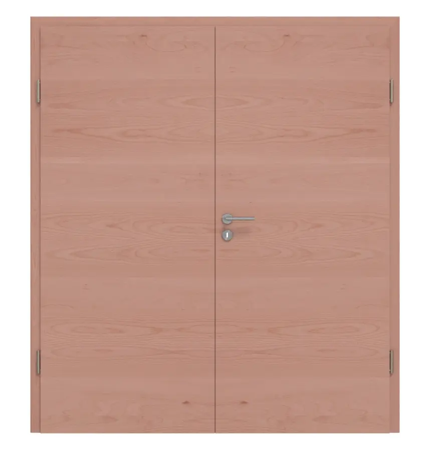 Drzwi dwuskrzydłowe TG-1 wzdłuż buk drewno lite z ościeżnicą