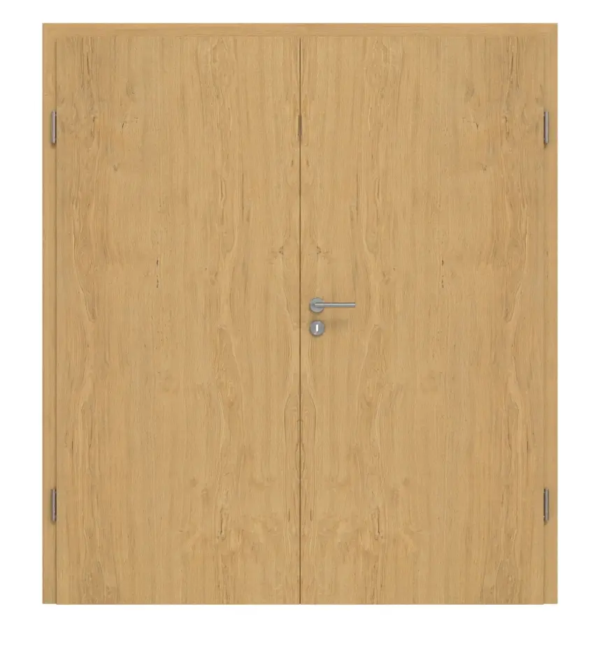 Drzwi 2-skrzydłowe TG-1 dąb bezsęczny drewno lite z ościeżnicą