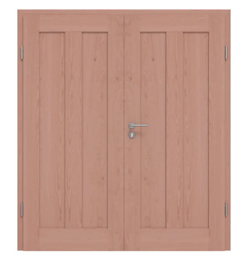 Drzwi dwuskrzydłowe TM-10 buk drewno lite z ościeżnicą