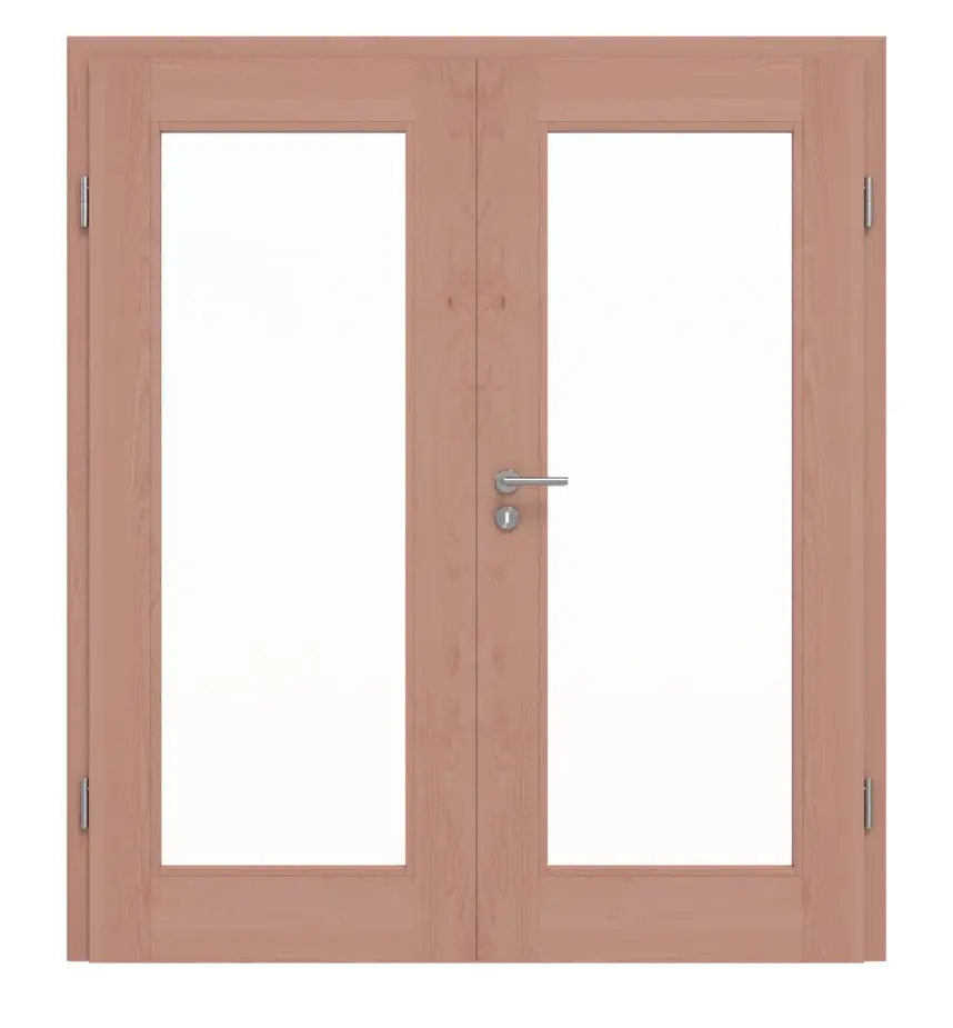 Drzwi dwuskrzydłowe TM-12 buk drewno lite z ościeżnicą