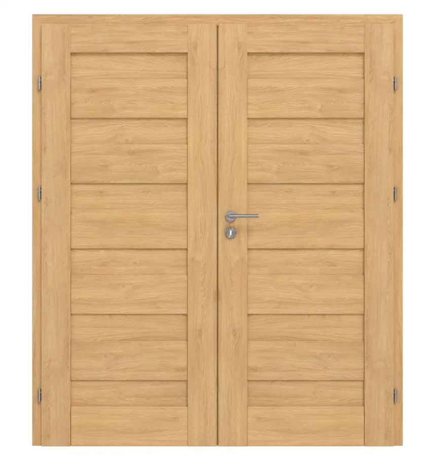 CLASSEN drzwi dwuskrzydłowe Tosca M1 dąb olejowane 3D Look w zestawie ościeżnica