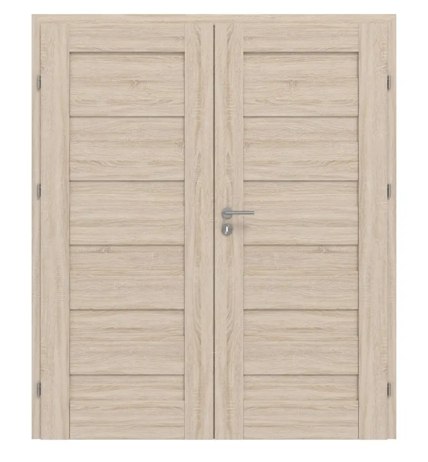 CLASSEN drzwi 2-skrzydłowe Tosca M1 dąb Sonoma 3D Look w zestawie z ościeżnicą