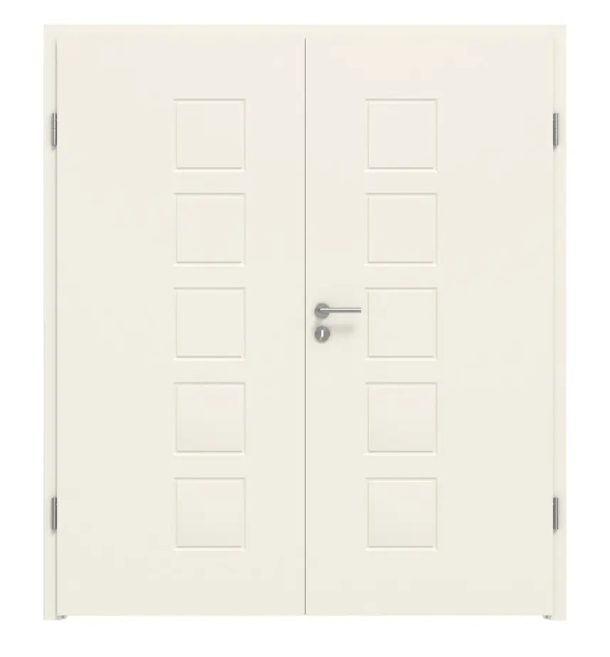 KILSGAARD drzwi dwuskrzydłowe typ 16-05 białe lakierowane RAL 9010 z ościeżnicą